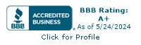 bbb accredited business rating A+ logo