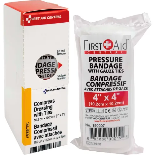 Compress Pressure Bandage, 10.2 x 10.2 cm (4″ x 4″)