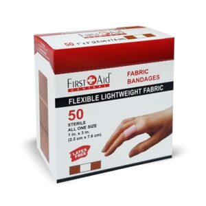 Light weight Fabric Adhesive Bandages 1 x 3″ box/50