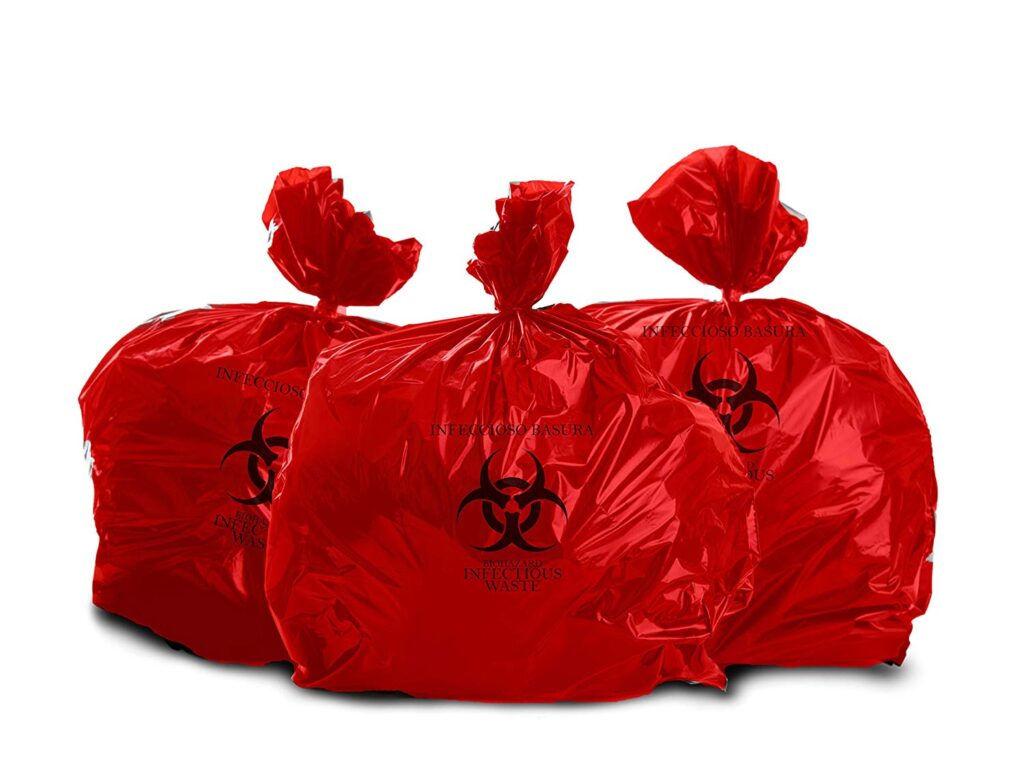 Biohazard Waste Bag 1-3 gallons