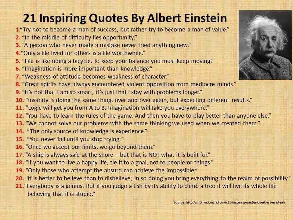 Quotes From Albert Einstein